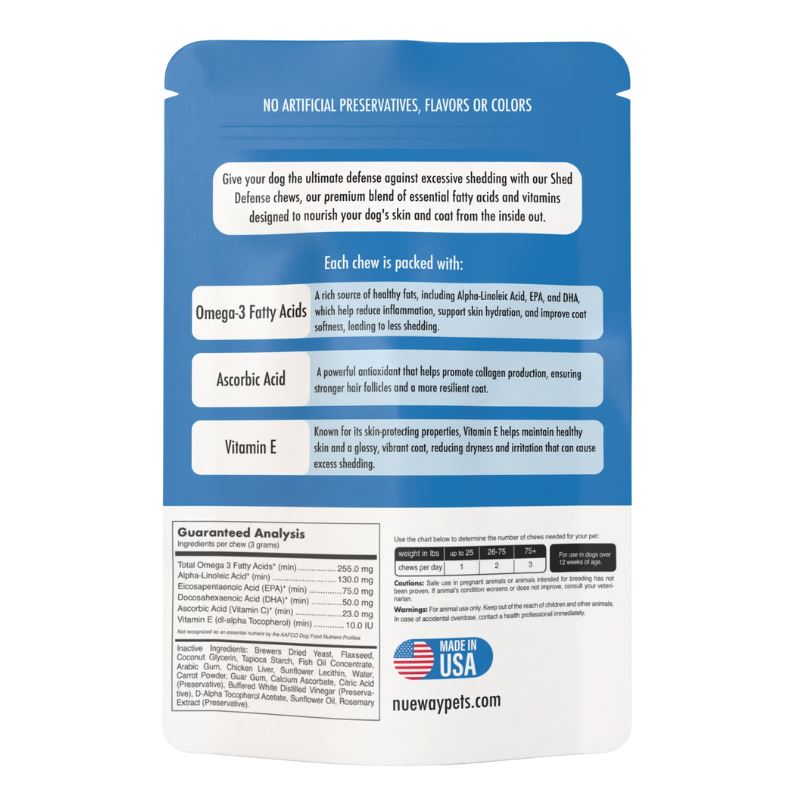 Shed Defense Soft Chews NuewayPets