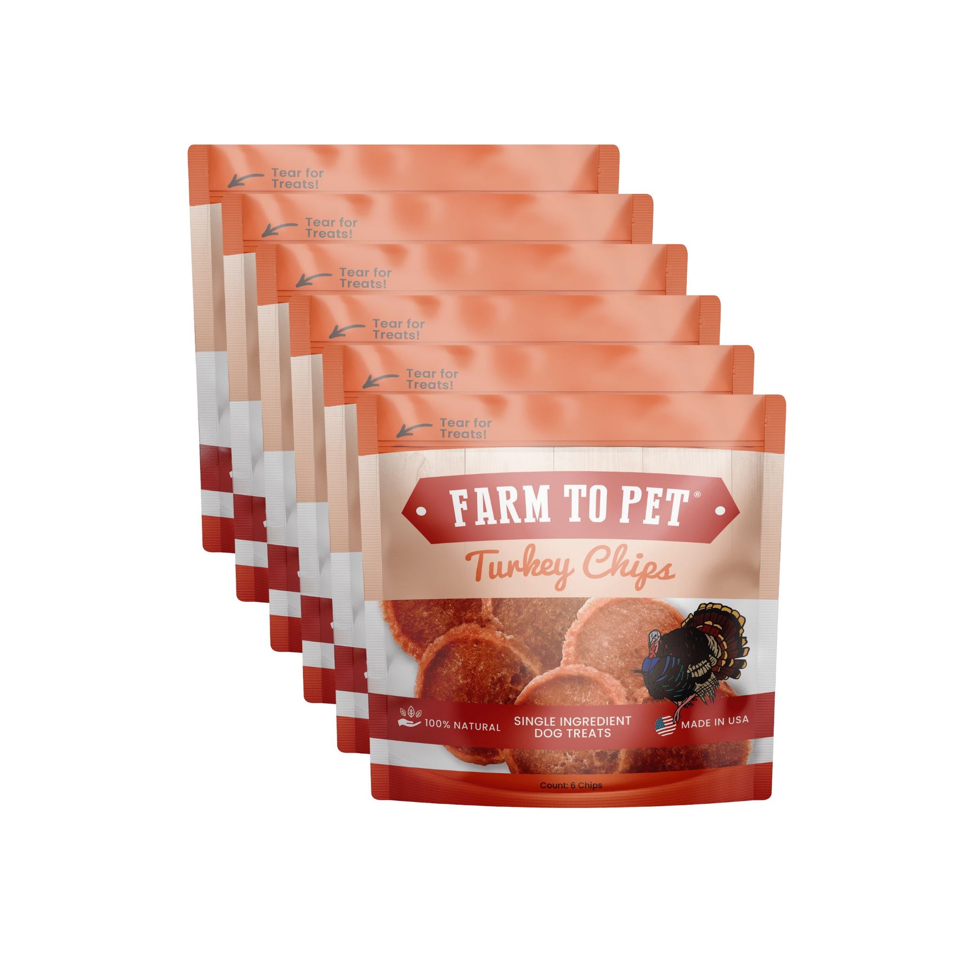 Turkey Chip Snack Pack Bundles Chips Farm To Pet 6 Pack 